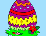 Disegno Uovo di Pasqua 2 pitturato su Il Piccolo Principe