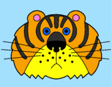 Disegno Tigre III pitturato su alessio 5