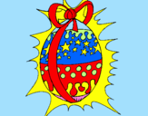 Disegno Uovo di Pasqua brillante pitturato su Edoardo Donia