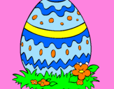 Disegno Uovo di Pasqua 2 pitturato su Kristian  Gjikuria