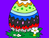 Disegno Uovo di Pasqua 2 pitturato su per  Simona