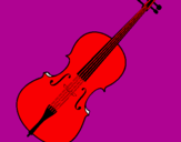 Disegno Violino pitturato su simone1