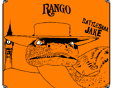 Disegno Rattlesmar Jake pitturato su antonio