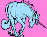 Disegno Unicorno brado  pitturato su di  lucreziaq
