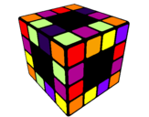 Disegno Cubo di Rubik pitturato su ire_pri