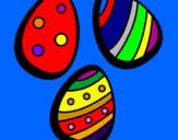 Disegno Uovo di Pasqua IV pitturato su alessandro