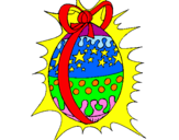 Disegno Uovo di Pasqua brillante pitturato su denise giannattasio 