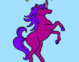 Disegno Unicorno pitturato su Ludovika