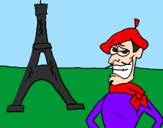 Disegno Francia pitturato su veronica zocco