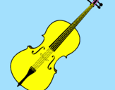 Disegno Violino pitturato su GIOIA BENEDETTA BUZZI