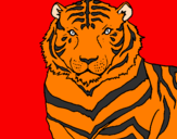 Disegno Tigre pitturato su sonny