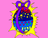 Disegno Uovo di Pasqua brillante pitturato su alvfscvdcfd