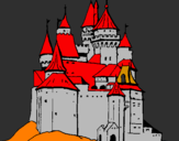 Disegno Castello medievale  pitturato su Filippo