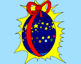 Disegno Uovo di Pasqua brillante pitturato su niccolò
