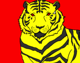 Disegno Tigre pitturato su mario