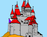 Disegno Castello medievale  pitturato su Salvatore