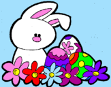 Disegno Coniglietto di Pasqua  pitturato su alessandra  azzarelli