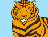 Disegno Tigre pitturato su Giovanni