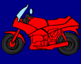 Disegno Motocicletta  pitturato su FABRIZIO