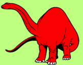Disegno Branchiosauro II pitturato su MATTIA