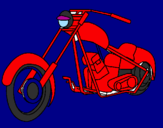 Disegno Motocicletta pitturato su FABRIZIO
