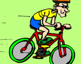 Disegno Ciclismo pitturato su Romy