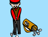 Disegno Golf II pitturato su Mario