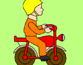 Disegno Motocicletta pitturato su Matteo_C