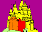 Disegno Castello medievale  pitturato su giulia <3 <3