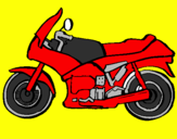 Disegno Motocicletta  pitturato su ilaria2