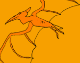 Disegno Pterodattilo II pitturato su elisa