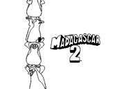Disegno Madagascar 2 Pinguino pitturato su rrrr