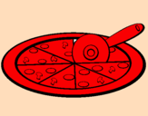 Disegno Pizza pitturato su filippoc
