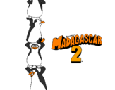 Disegno Madagascar 2 Pinguino pitturato su andrea