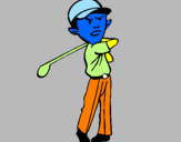 Disegno Golf pitturato su t