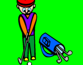 Disegno Golf II pitturato su beatrice bea