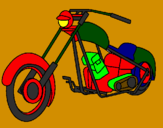 Disegno Motocicletta pitturato su ale