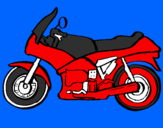 Disegno Motocicletta  pitturato su giuseppe  123