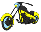 Disegno Motocicletta pitturato su dodi