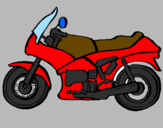Disegno Motocicletta  pitturato su EMANUELE PIX