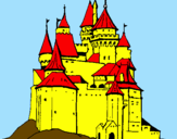 Disegno Castello medievale  pitturato su GIACOMO