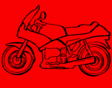 Disegno Motocicletta  pitturato su EFREM