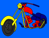 Disegno Motocicletta pitturato su anónimo