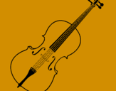 Disegno Violino pitturato su FLAVIO BANDIERA4