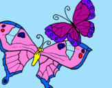 Disegno Farfalle pitturato su GAIA
