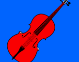 Disegno Violino pitturato su giorgio