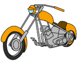 Disegno Motocicletta pitturato su Emanuele M