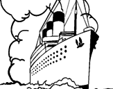 Disegno Nave a vapore pitturato su mary poppins e rory