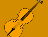 Disegno Violino pitturato su MARIDUCCIA