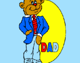 Disegno Papà orso  pitturato su simona  scoz